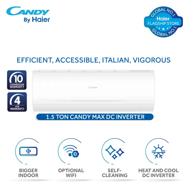 Best inverter Acs - Candy Max (50P) AC 1.5 Ton Heat & Cool DC Inverter