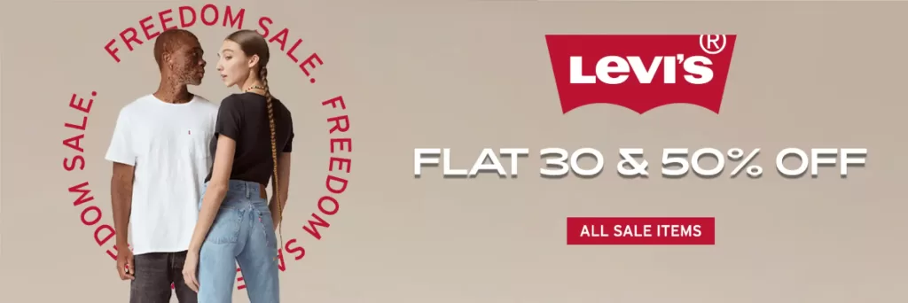 Levis Sale at Daraz Flat 30 and 50% off