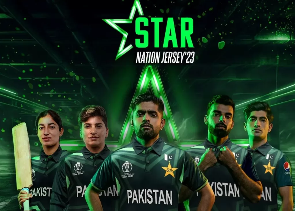 Pakistan "Star Nation" Jersey for ICC World Cup 2023