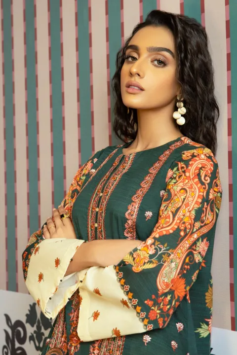 Sapphire Embroidered Lawn Shirt