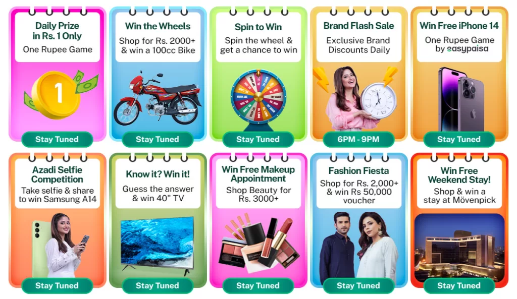 Win Exciting prizes in Daraz Azadi Sale (Independence Day Sale) 2023