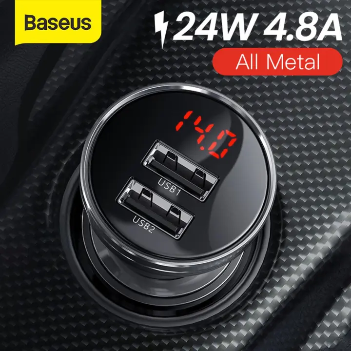 Baseus 24W USB Car Charger for Phone 4.8A