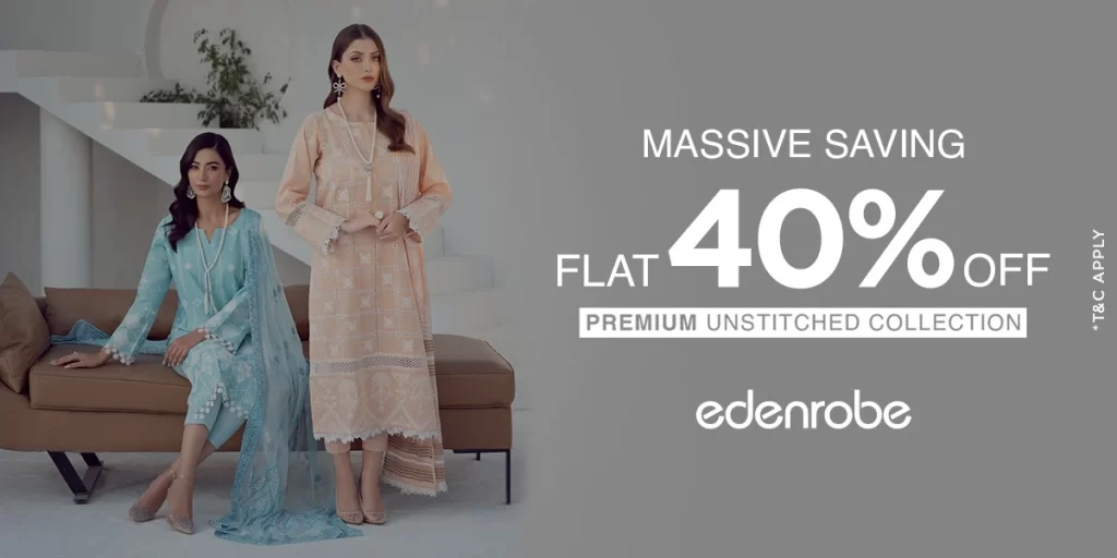 Edenrobe Flat 40% off Sale September 2023