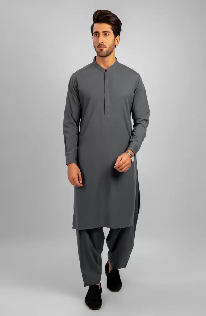 MEN KAMEEZ SHALWAR CASUAL GREY PKR 6,190 PKR 4,643