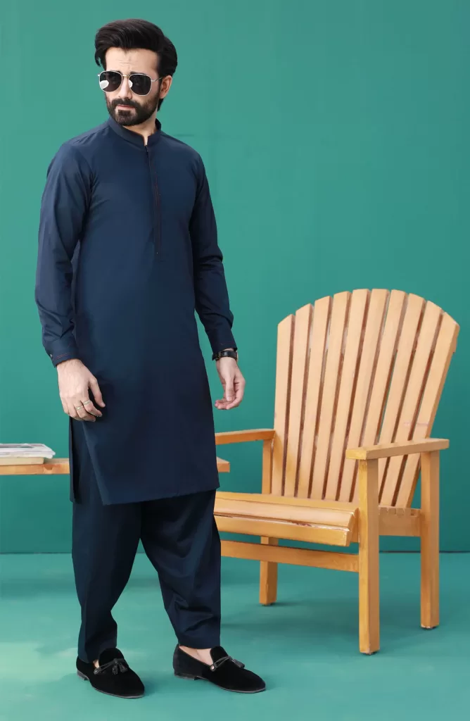 MEN KAMEEZ SHALWAR CASUAL NAVY BLUE PKR 7,190 PKR 5,393