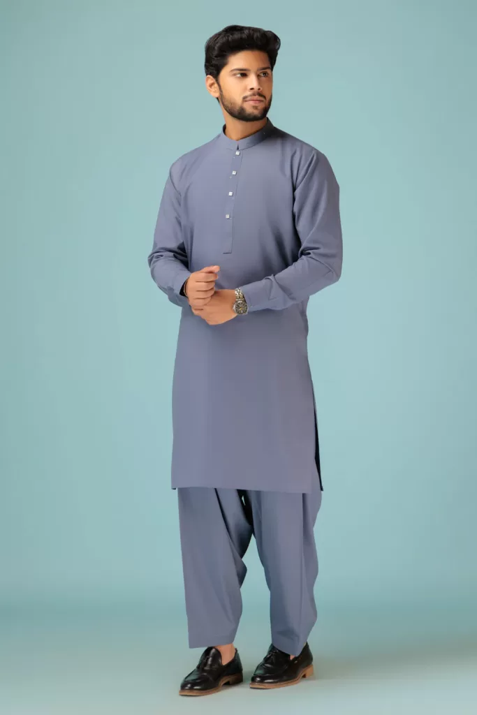 W-GREY-BLENDED-SHALWAR SUIT