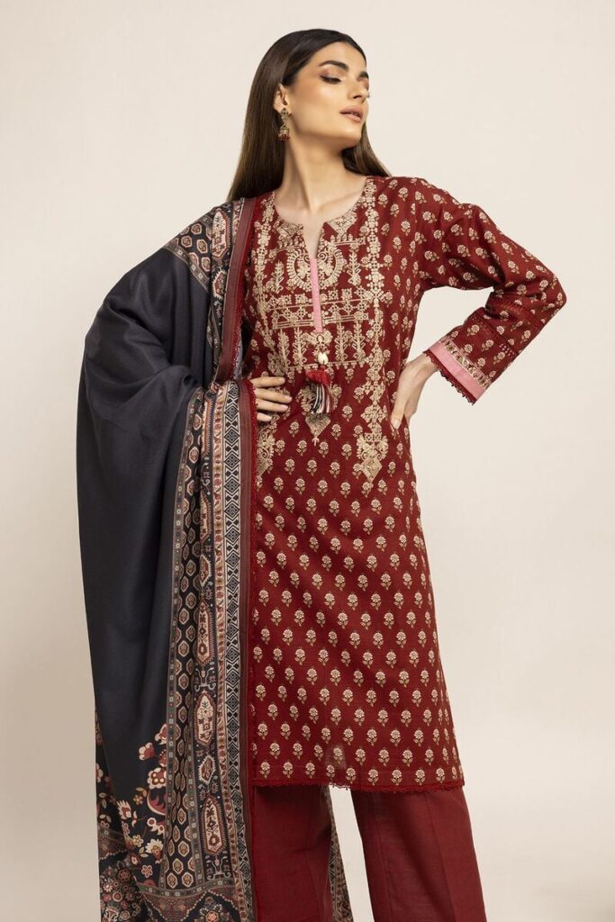 Khaadi Fabrics 3 Piece Suit